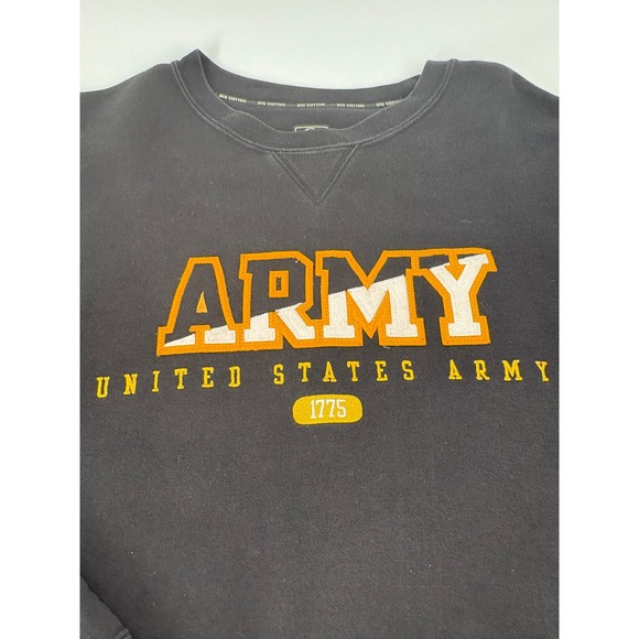 Gear For Sports Sweatshirt Mens XXL Crewneck Black US Army Big Cotton Graphic - Picture 3 of 9